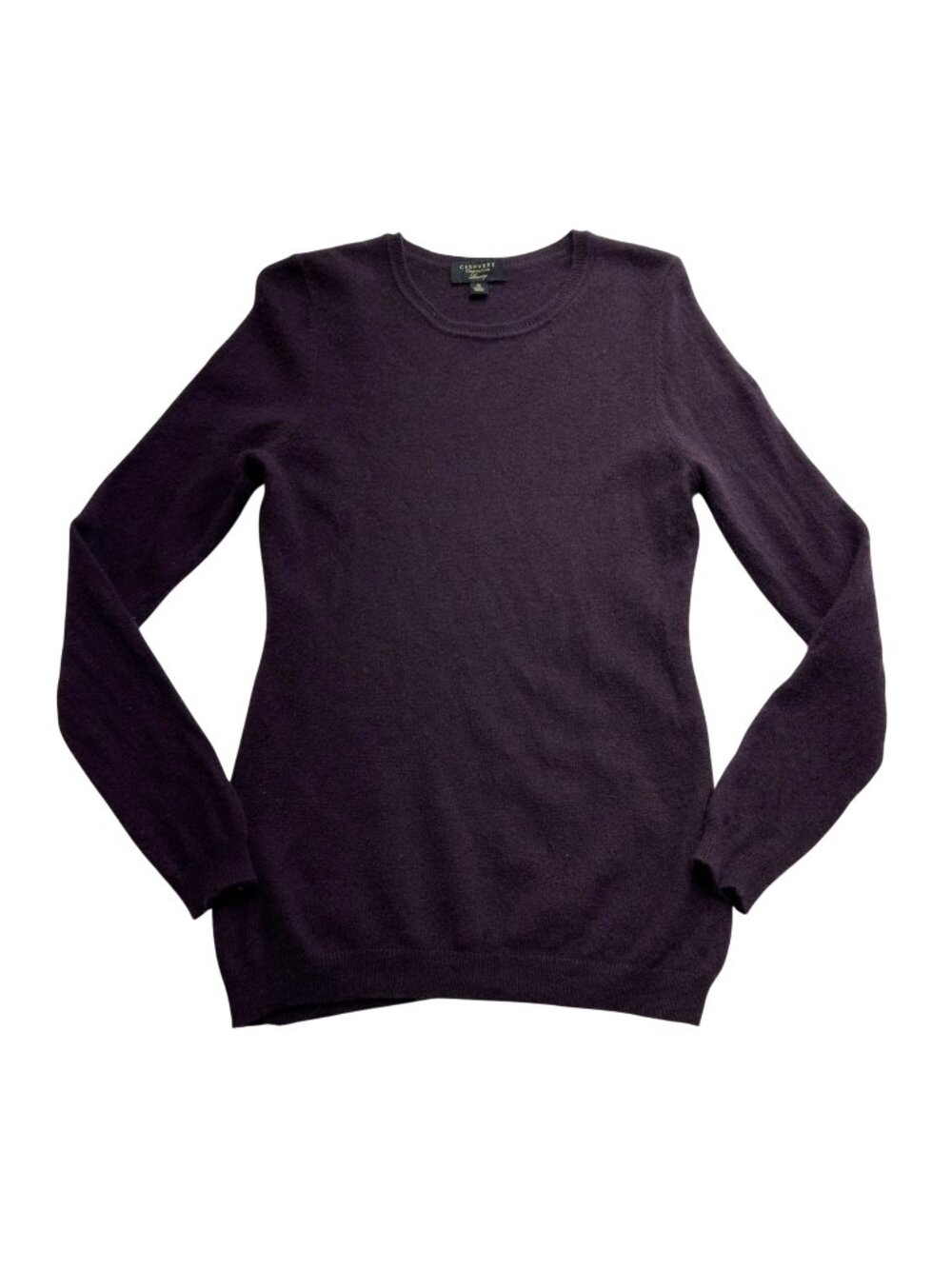 Charter Club Cashmere Pullover Sweater Womens Size Medium Plum Purple Classic
